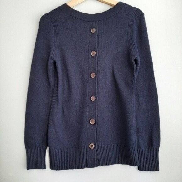 BANANA REPUBLIC Filpucci Italian Yarn Sweater Button Back Sz S - Picture 5 of 9